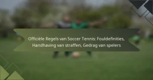 Officiële Regels van Soccer Tennis: Fouldefinities, Handhaving van straffen, Gedrag van spelers